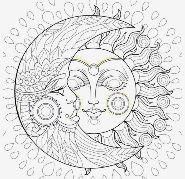 Pin by courtni payne on line art coloring moon coloring pages mandala coloring pages sun coloring pages