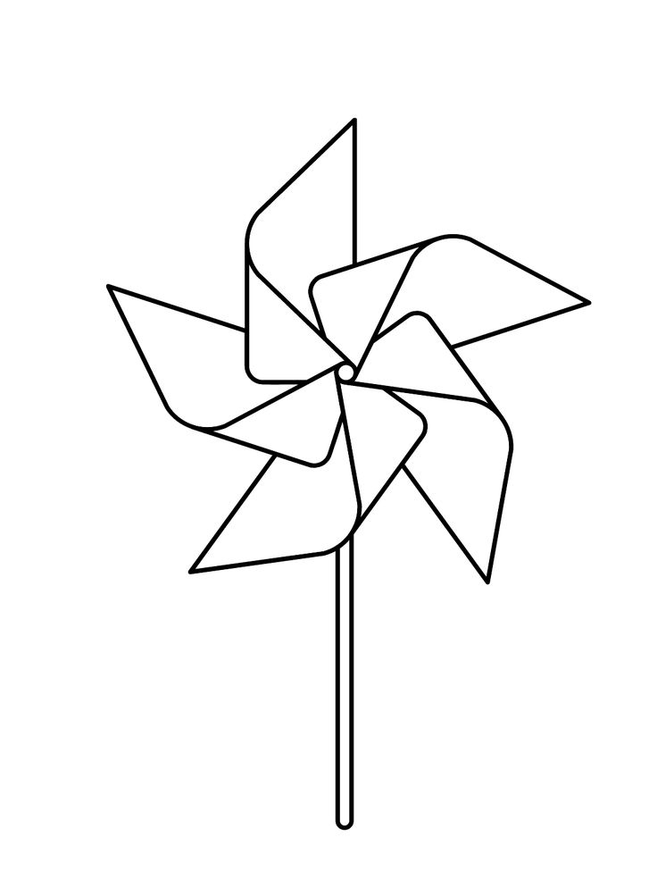 Pinwheel coloring pages