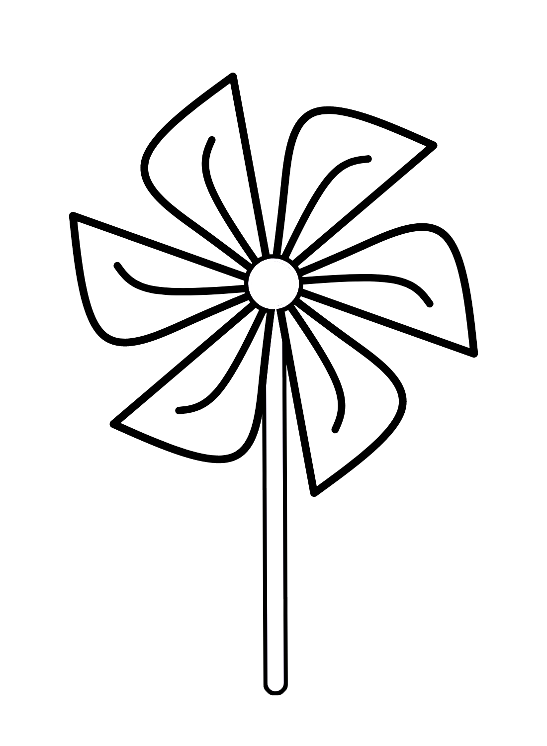 Pinwheel color sheets coloring page