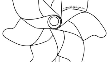 Pinwheel coloring page coloring page