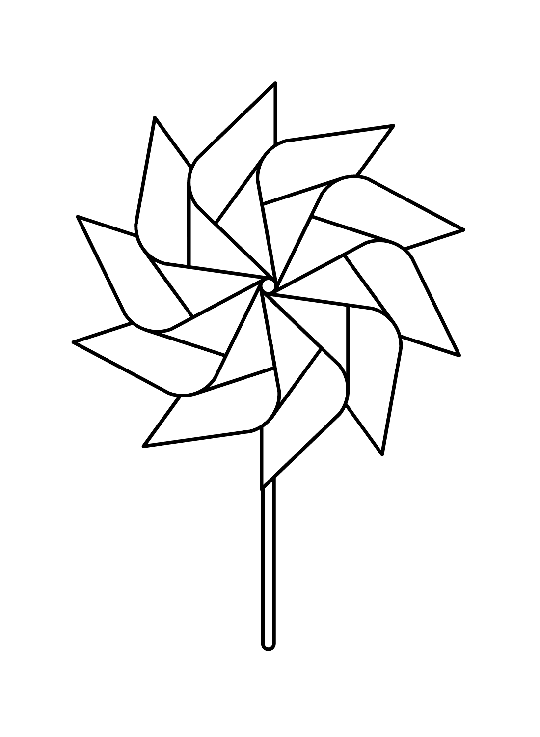 Pinwheel coloring pages