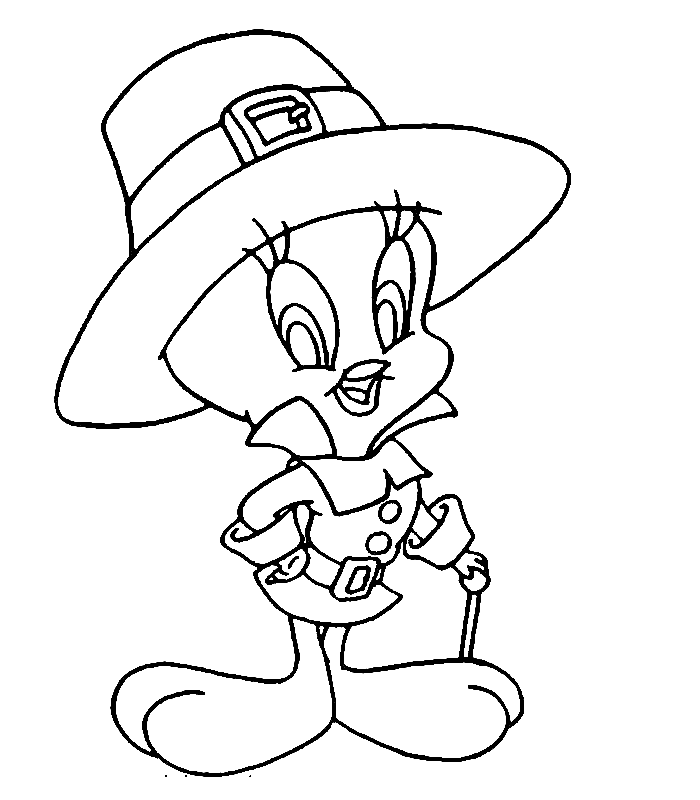 Tweety bird coloring pages team colors