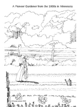 Pioneer farm coloring page by elysia larson studio tpt