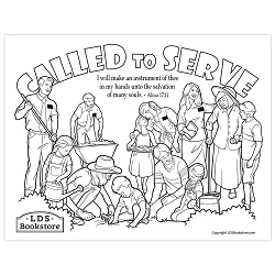 Pioneer day coloring page