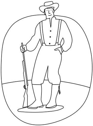 Pioneer coloring page free printable coloring pages