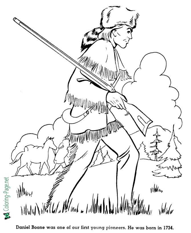 American history for kids coloring pages