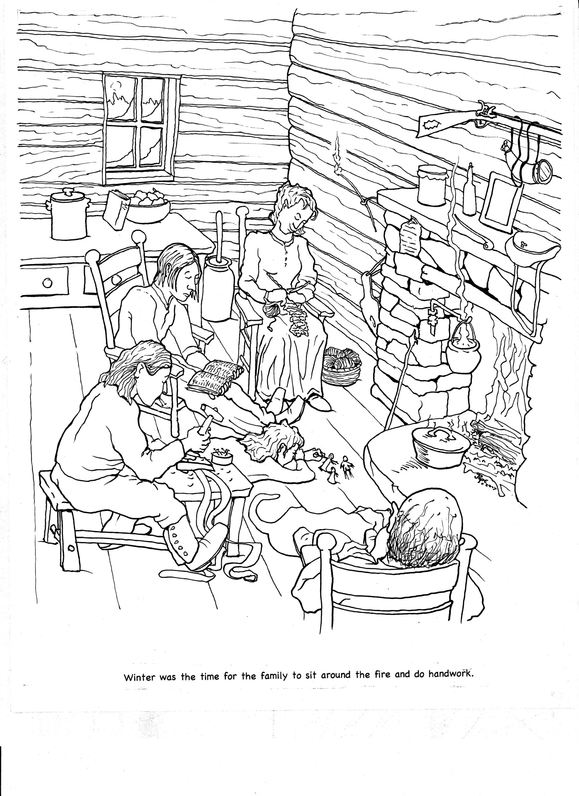 An early appalachian coloring book