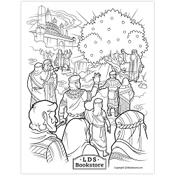 Pioneer day coloring page