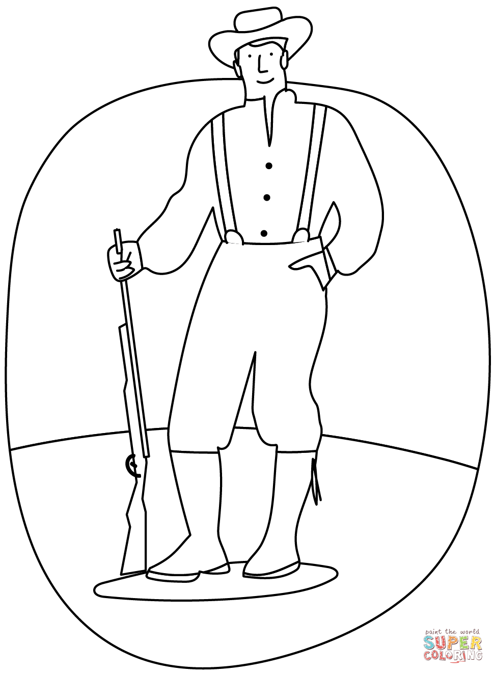 Pioneer coloring page free printable coloring pages