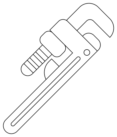 Pipe wrench coloring page free printable coloring pages