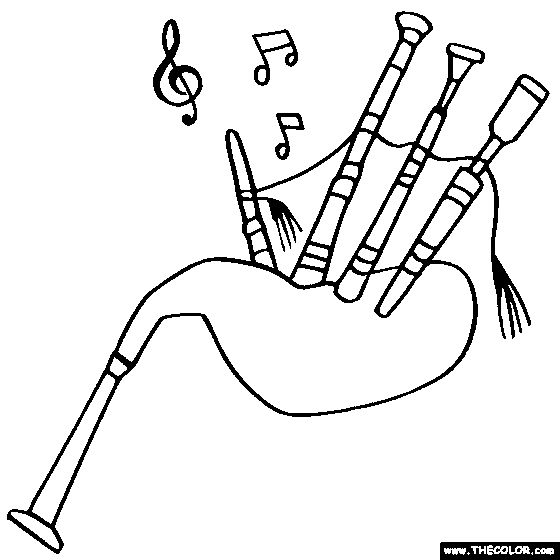 Bagpipes coloring page color bag pipes bagpipes coloring pages painted rocks kids