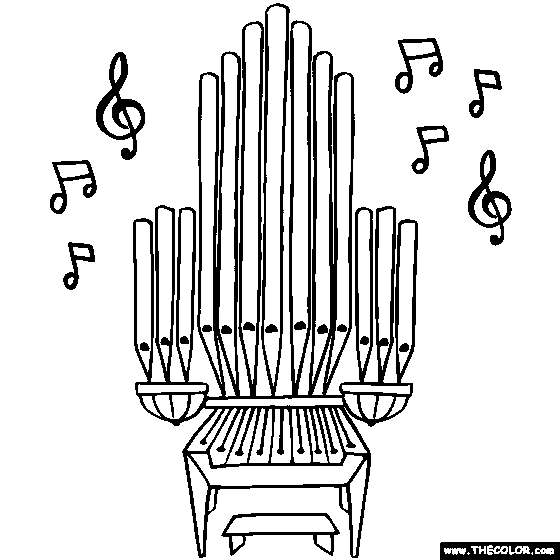Usical instruents coloring pages