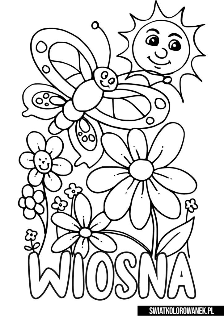 Pin by koloronka on wiosna spring coloring pages easter coloring pages spring coloring sheets