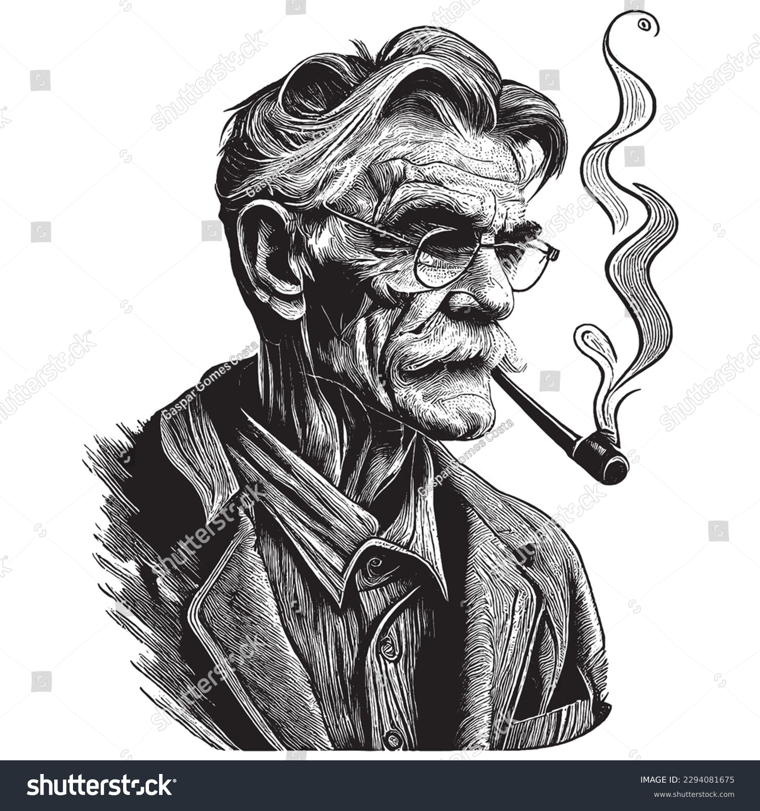 Man smoking pipe images stock photos d objects vectors