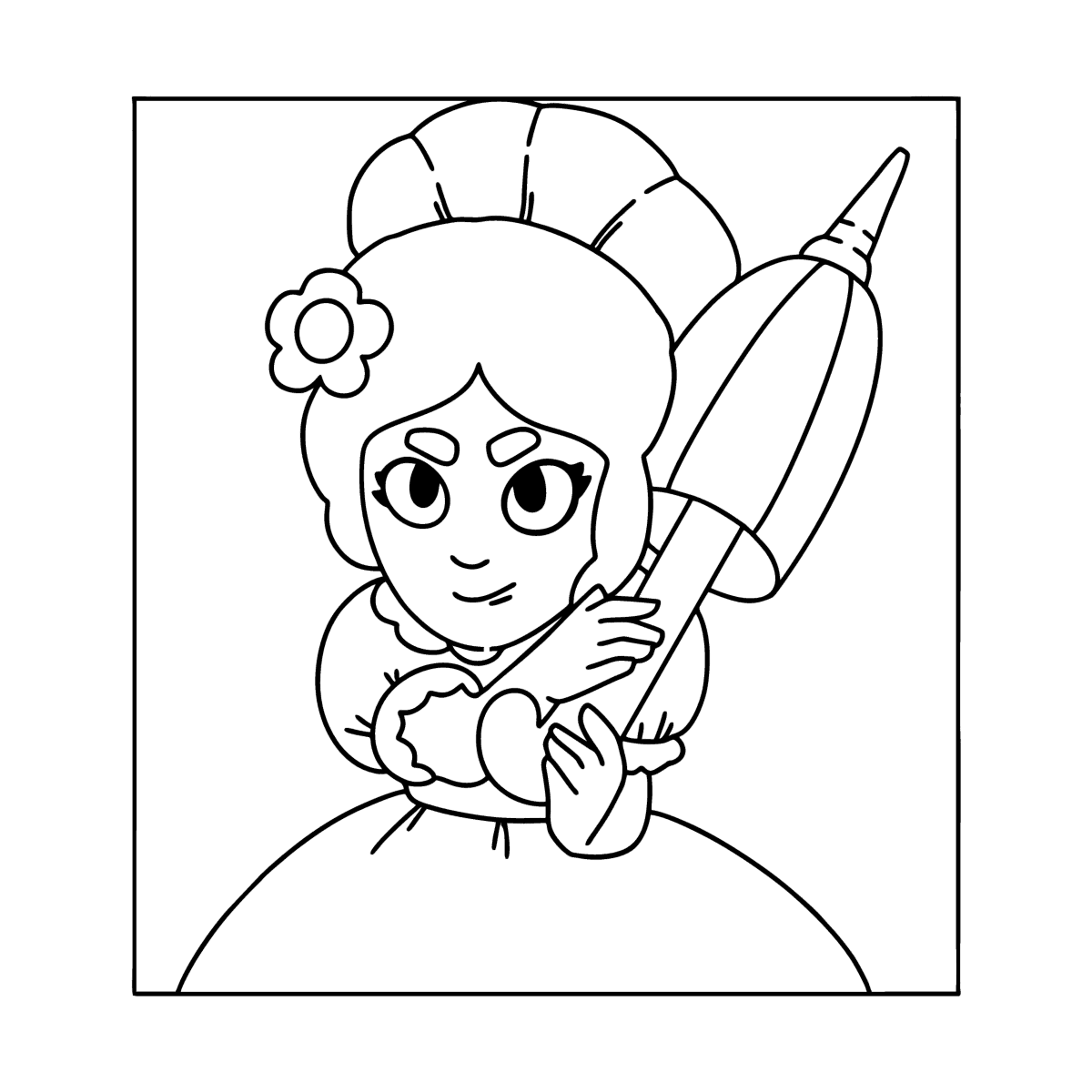 Brawl stars piper coloring page â online and print for free