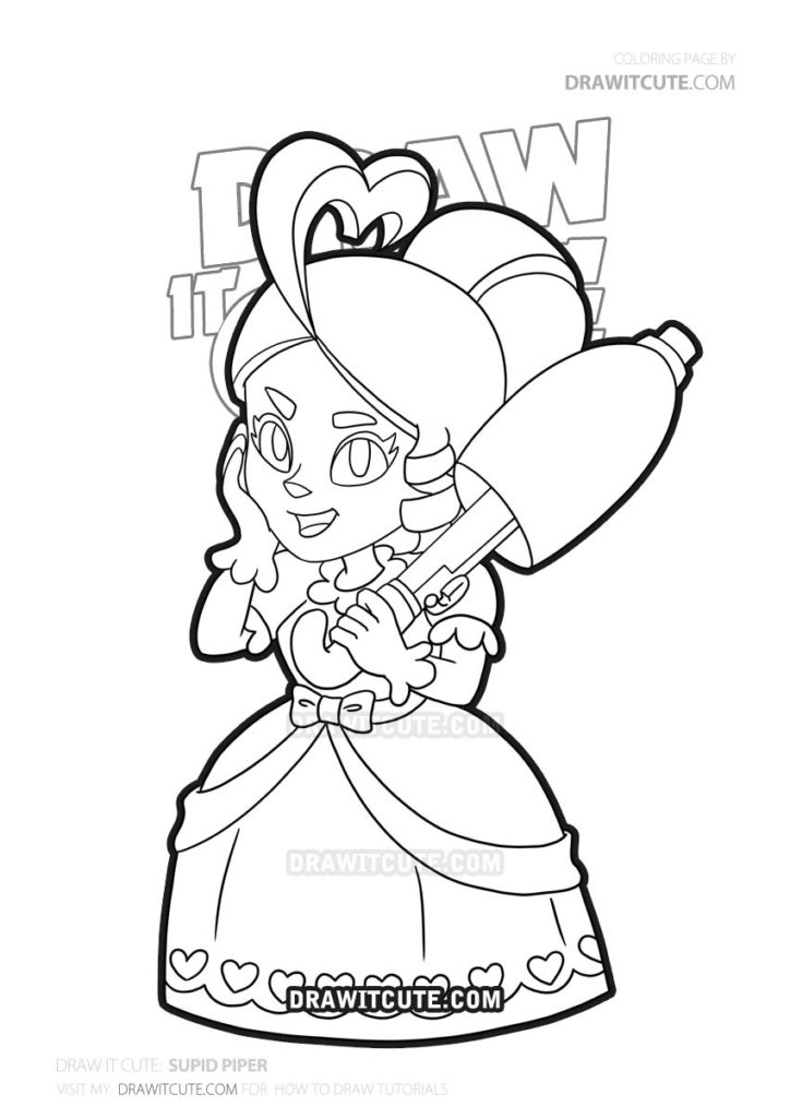 Cupid piper skin coloring pages