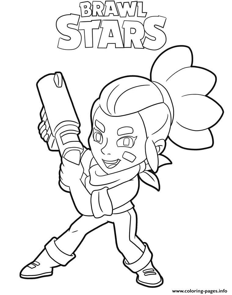 Print shelly brawl stars aracter coloring pages coloriage dessin gratuit livre coloriage