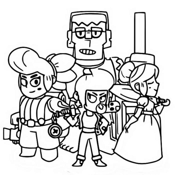 Coloring pages piper print for free character brawl stars