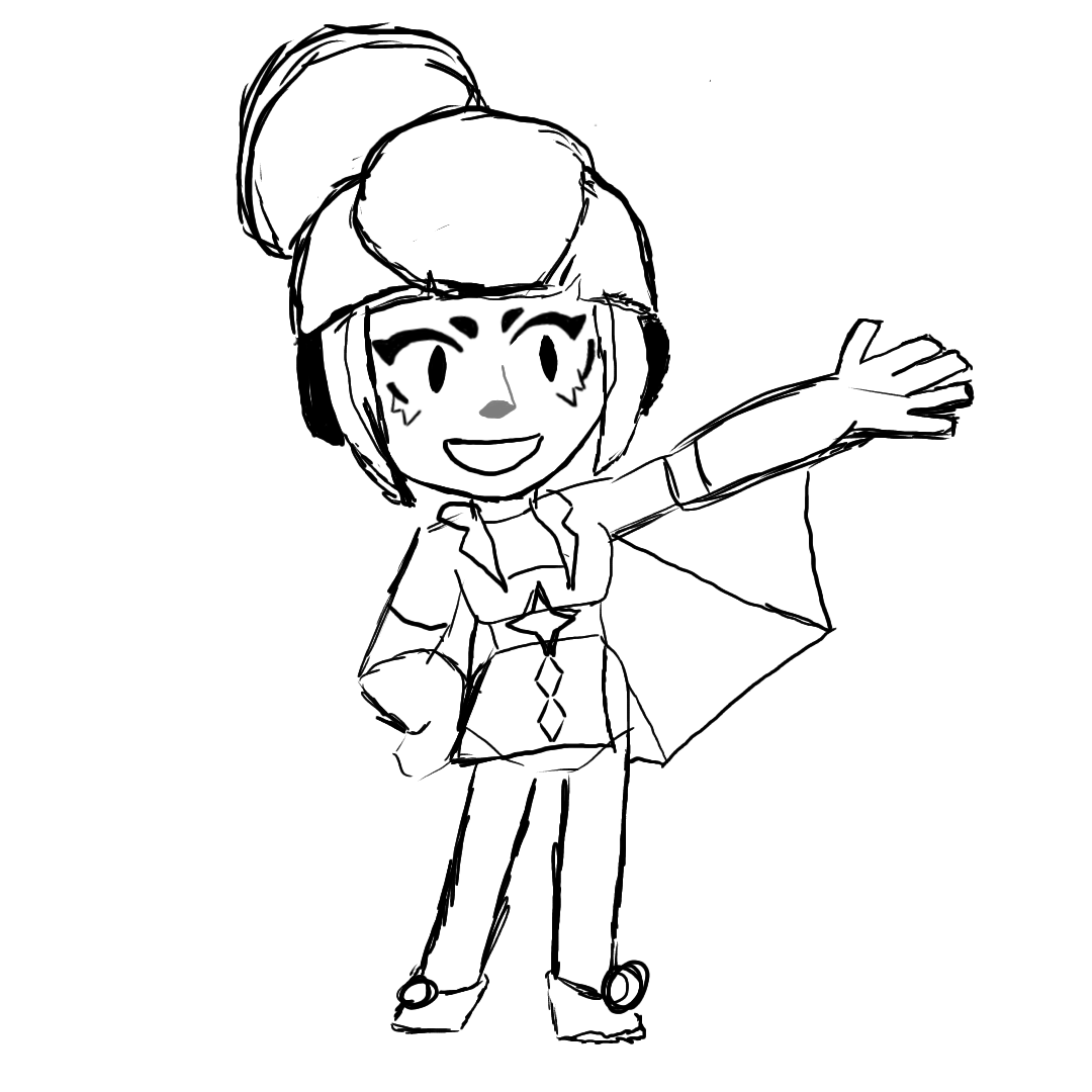 Sketch of what pop star janet charlie would look like ongoing r brawlstars