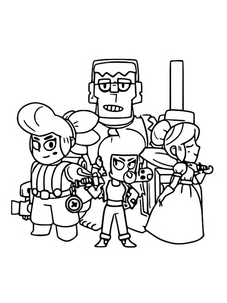 Brawl stars coloring pages