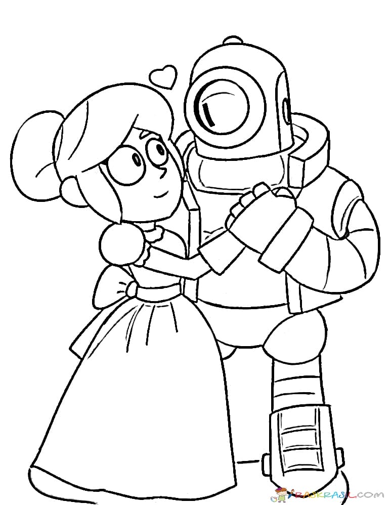 Coloring pages piper print for free character brawl stars