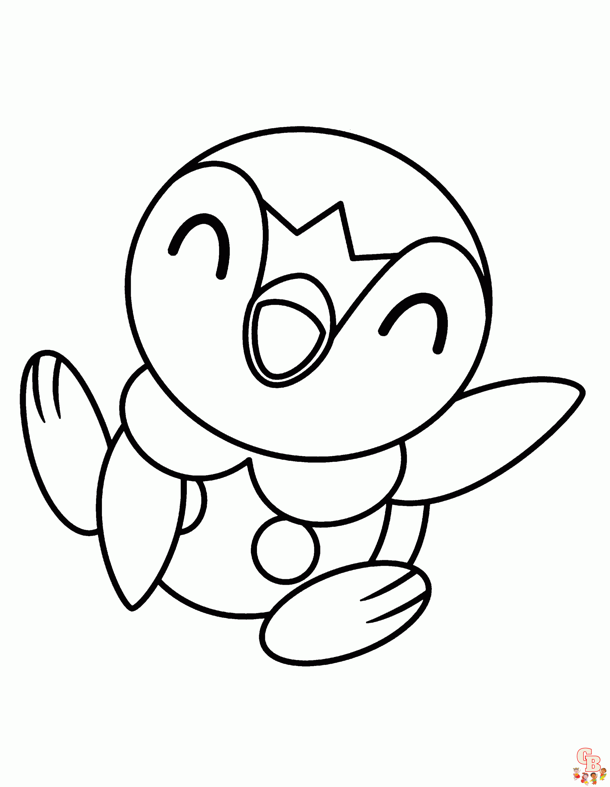 Pokemon piplup coloring pages ta med den bedãrende pingvinen pokemon for livet