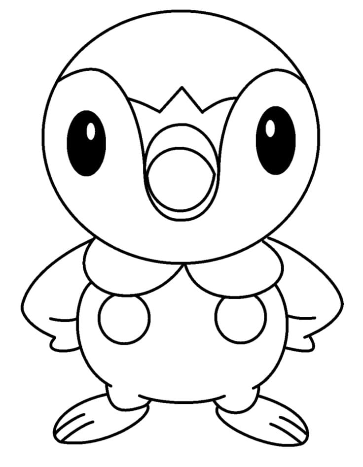 Piplup pokemon fãrbung seite