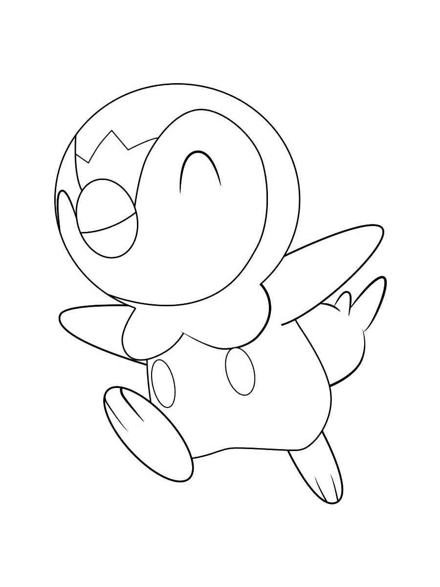 Pokemon piplup coloring pages