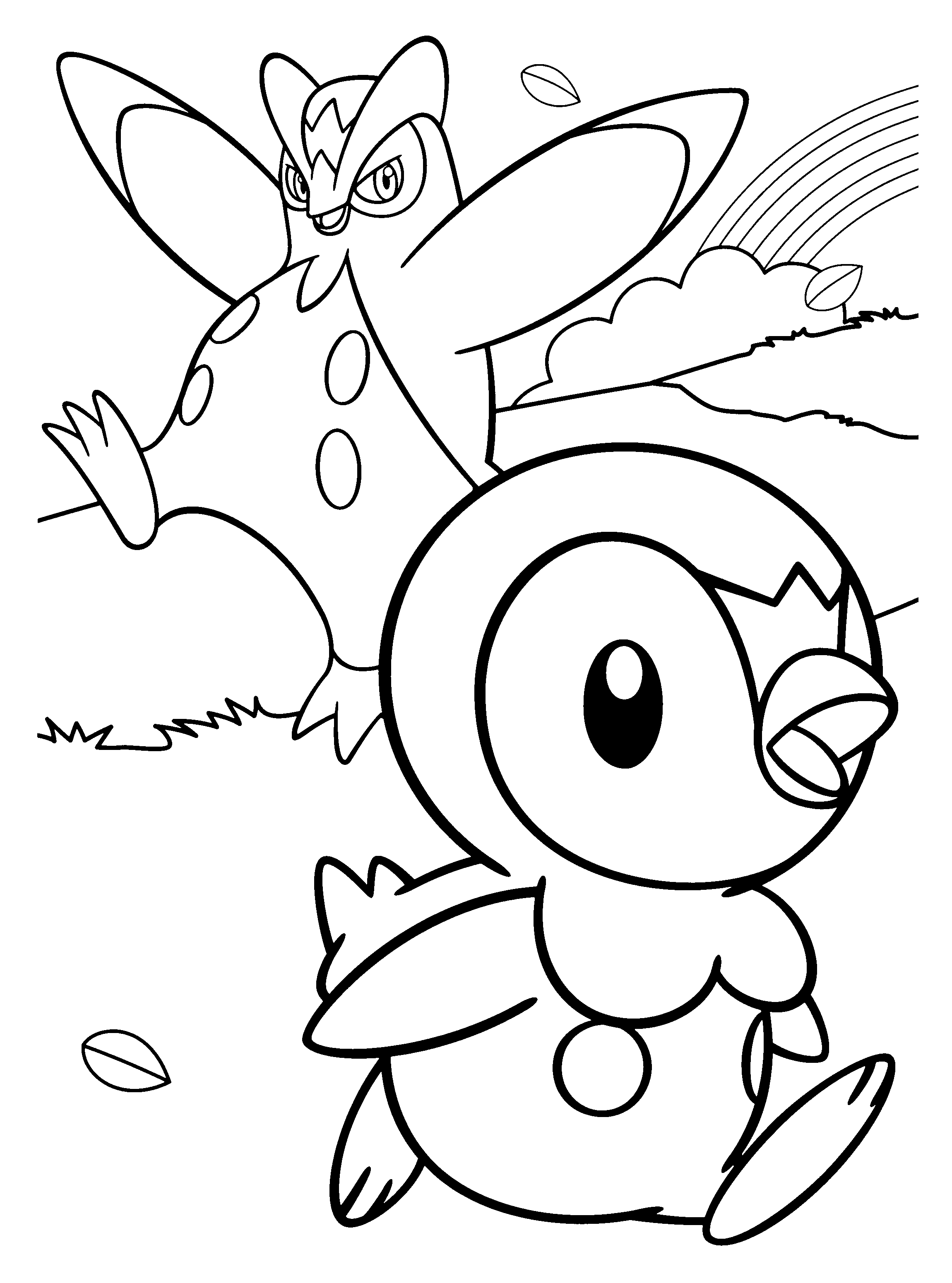 Free piplup coloring page download free piplup coloring page png images free cliparts on clipart library