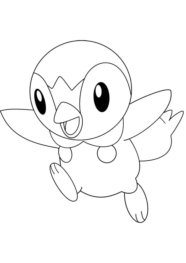 Piplup pokemon fãrbung seite