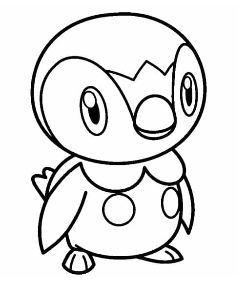 Desenhos de piplup para colorir