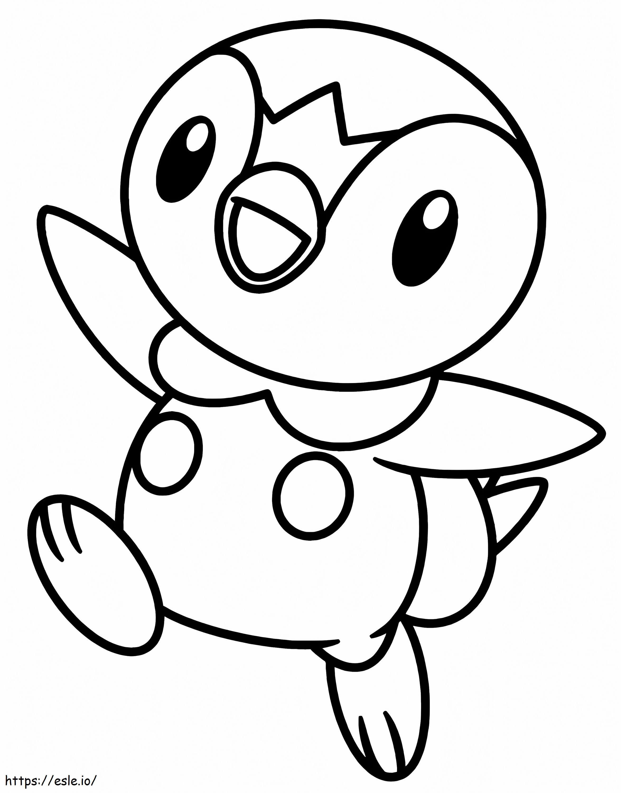 Piplup pokemon coloring page