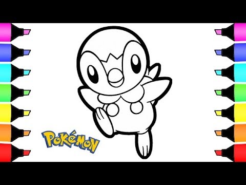 Pokemon coloring pages piplup i fun colouring for children