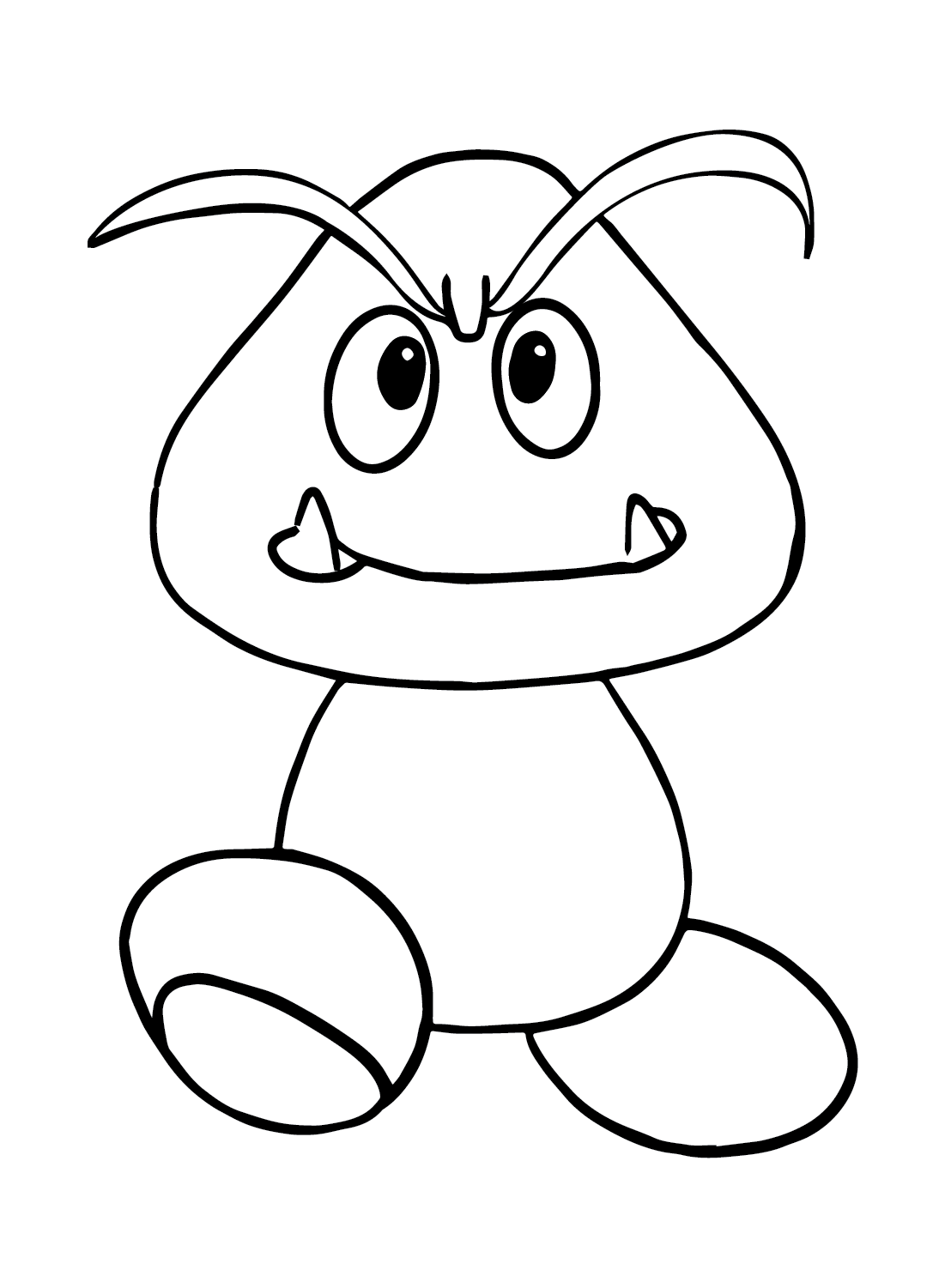 Goomba coloring pages printable for free download