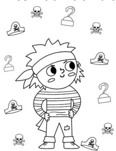 Pirate coloring pages free printable sheets