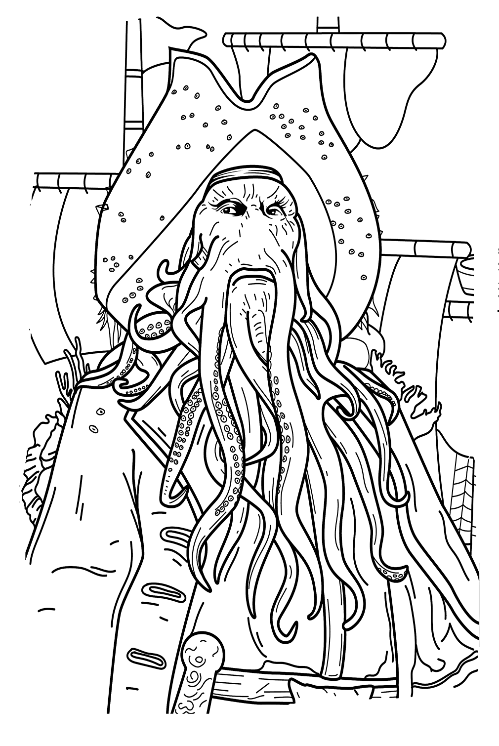 Pirate coloring pages