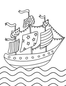 Pirate coloring pages free printable sheets