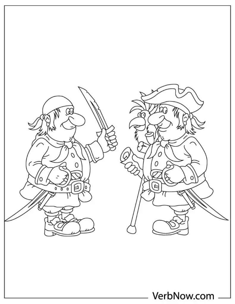 Free pirates coloring pages for download printable pdf