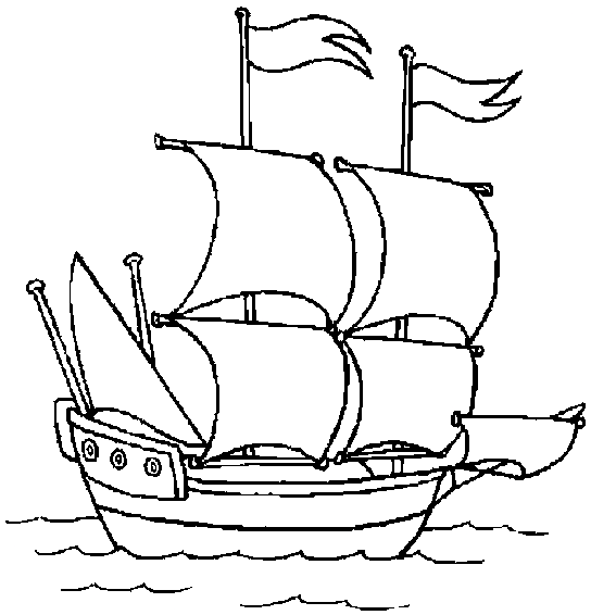 Boat coloring pages printable for free download