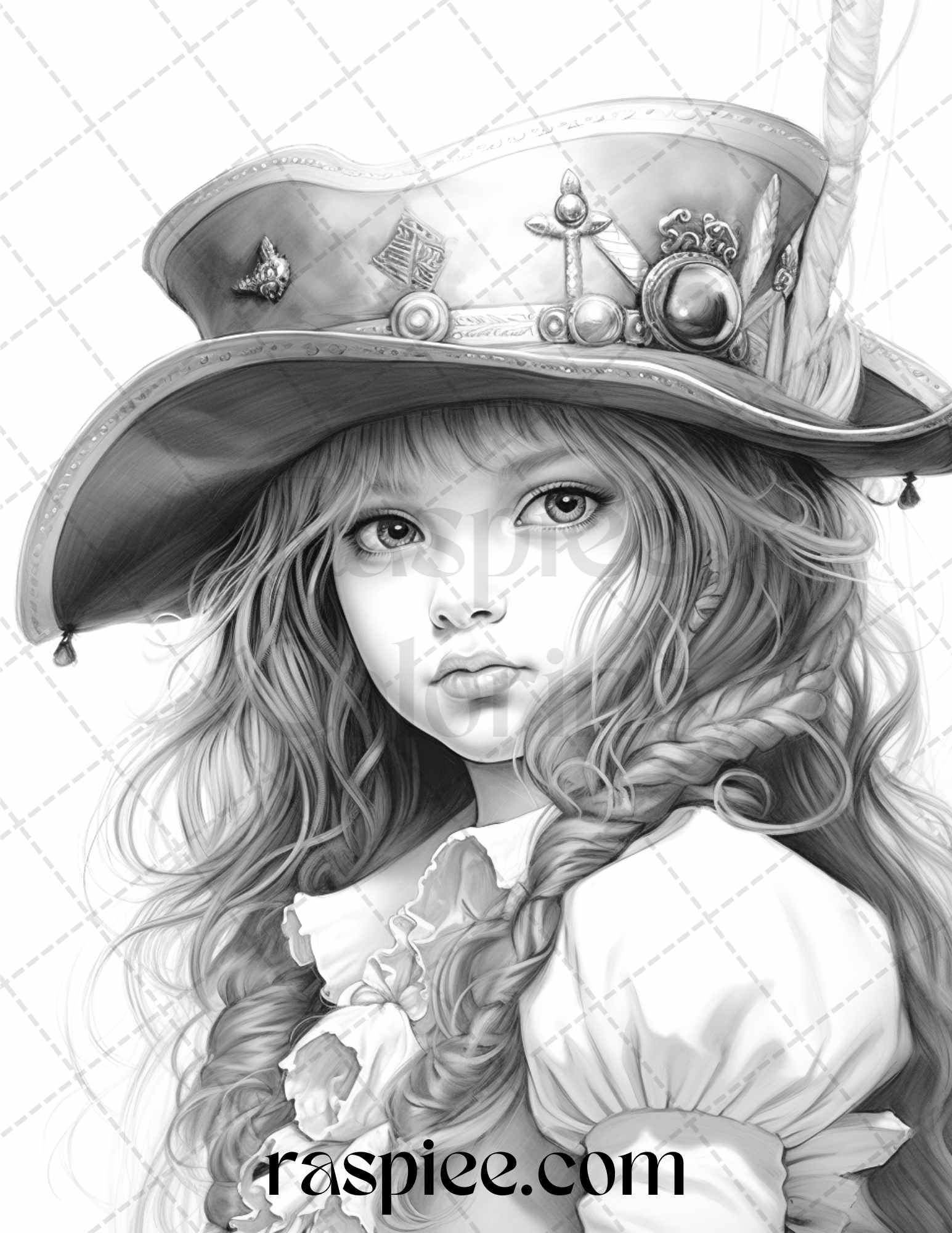 Adorable pirates grayscale coloring pages printable for adults pdf â coloring