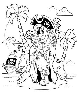 Pirates coloring book