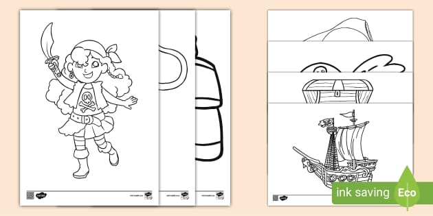 Pirates coloring sheets teacher