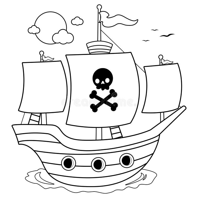 Pirate coloring page stock illustrations â pirate coloring page stock illustrations vectors clipart