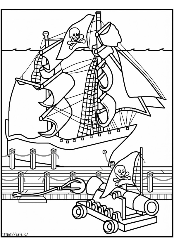 Pirate coloring coloring pages