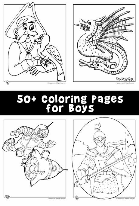 Coloring pages for boys woo jr kids activities childrens publishing