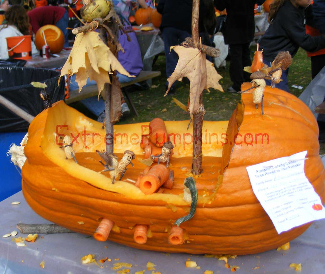 The pirate ship pumpkin