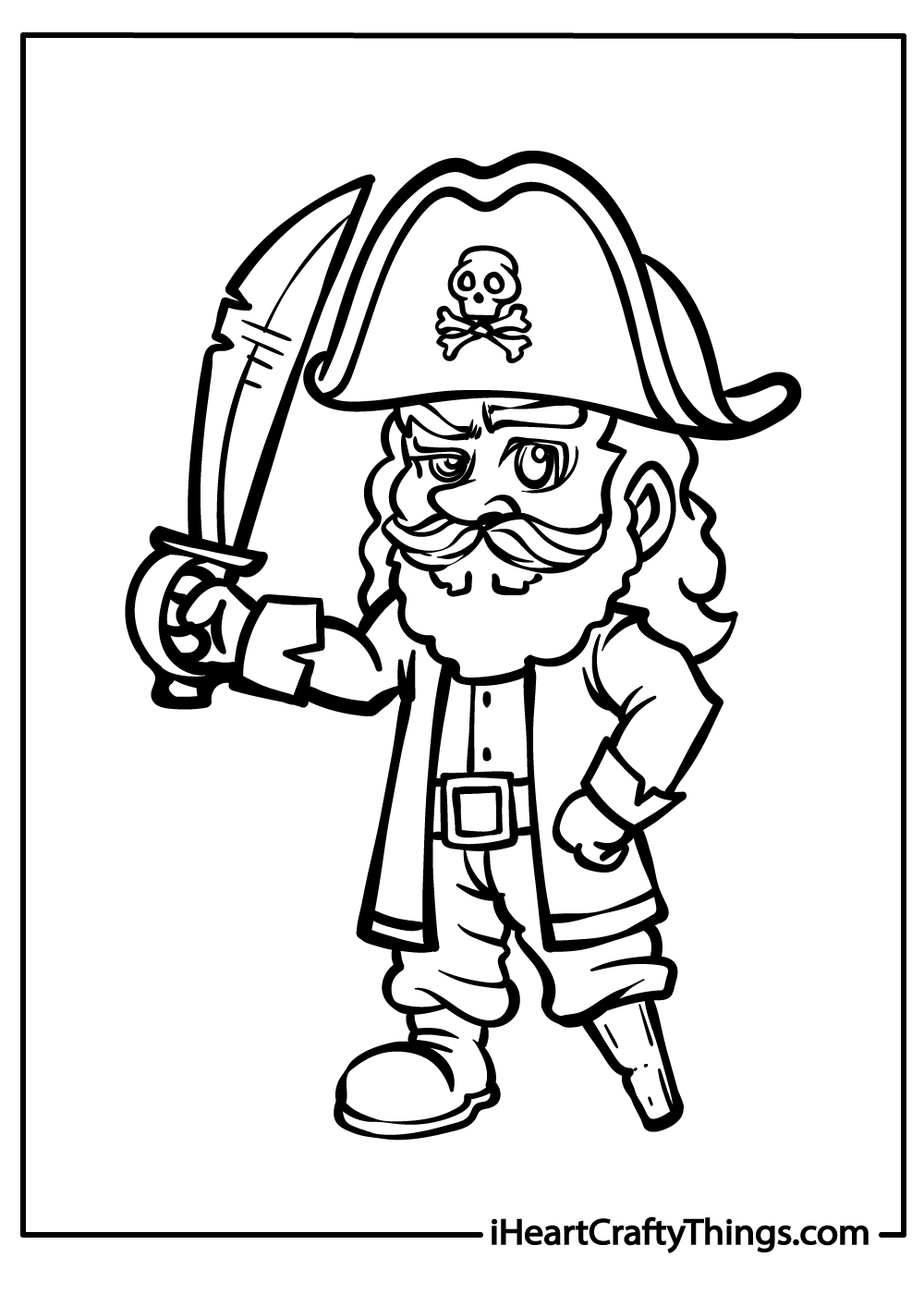 Pirates coloring pages free printables