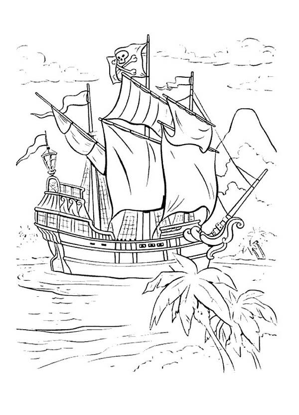 Peter pan and captain hook coloring pages peter pan coloring pages boat drawing captain hook