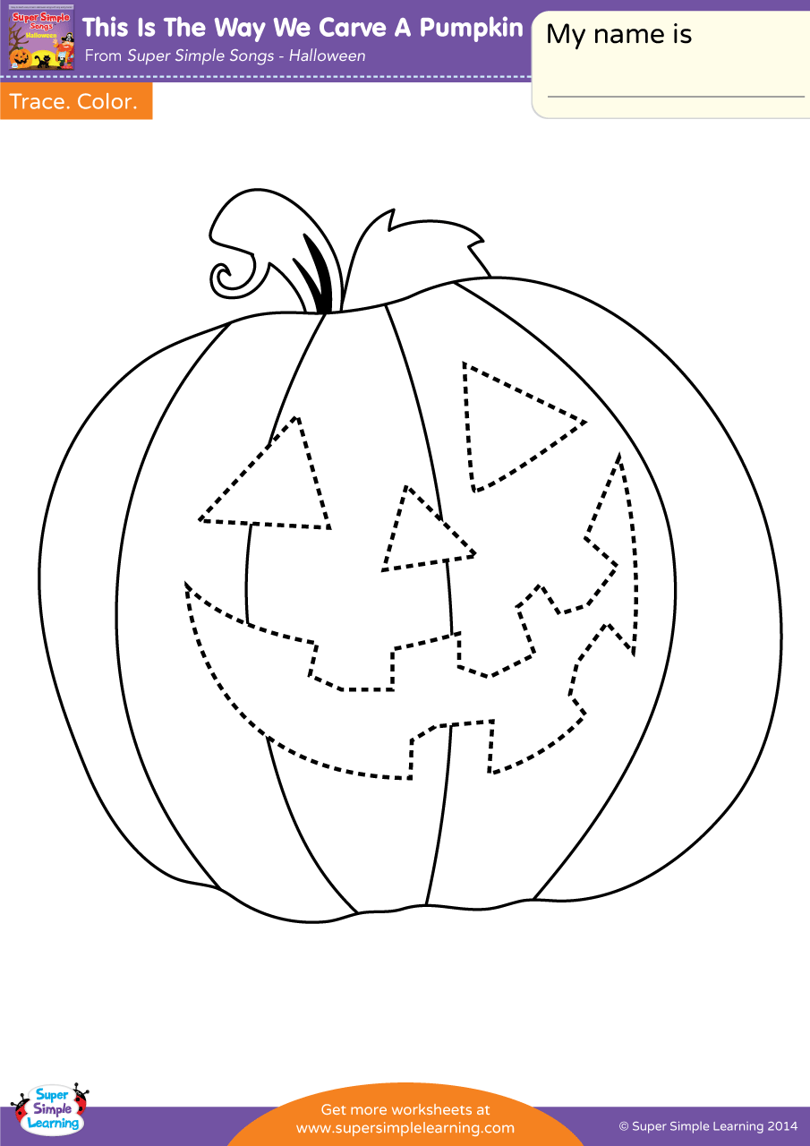 This is the way we carve a pumpkin worksheet