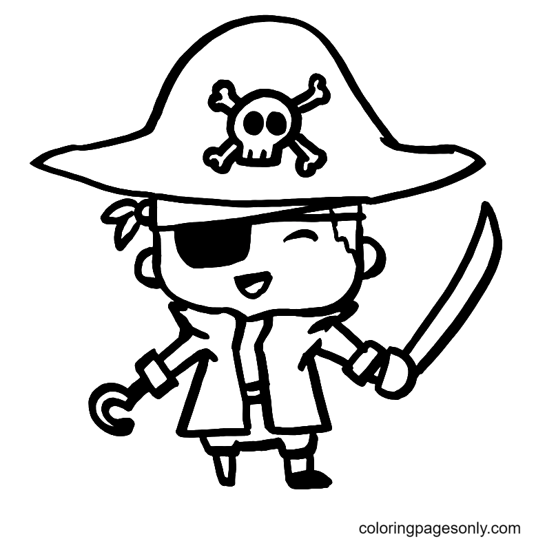 Pirate coloring pages printable for free download